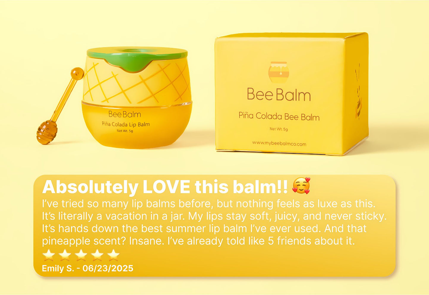 Piña Colada Bee Balm - Limited Edition